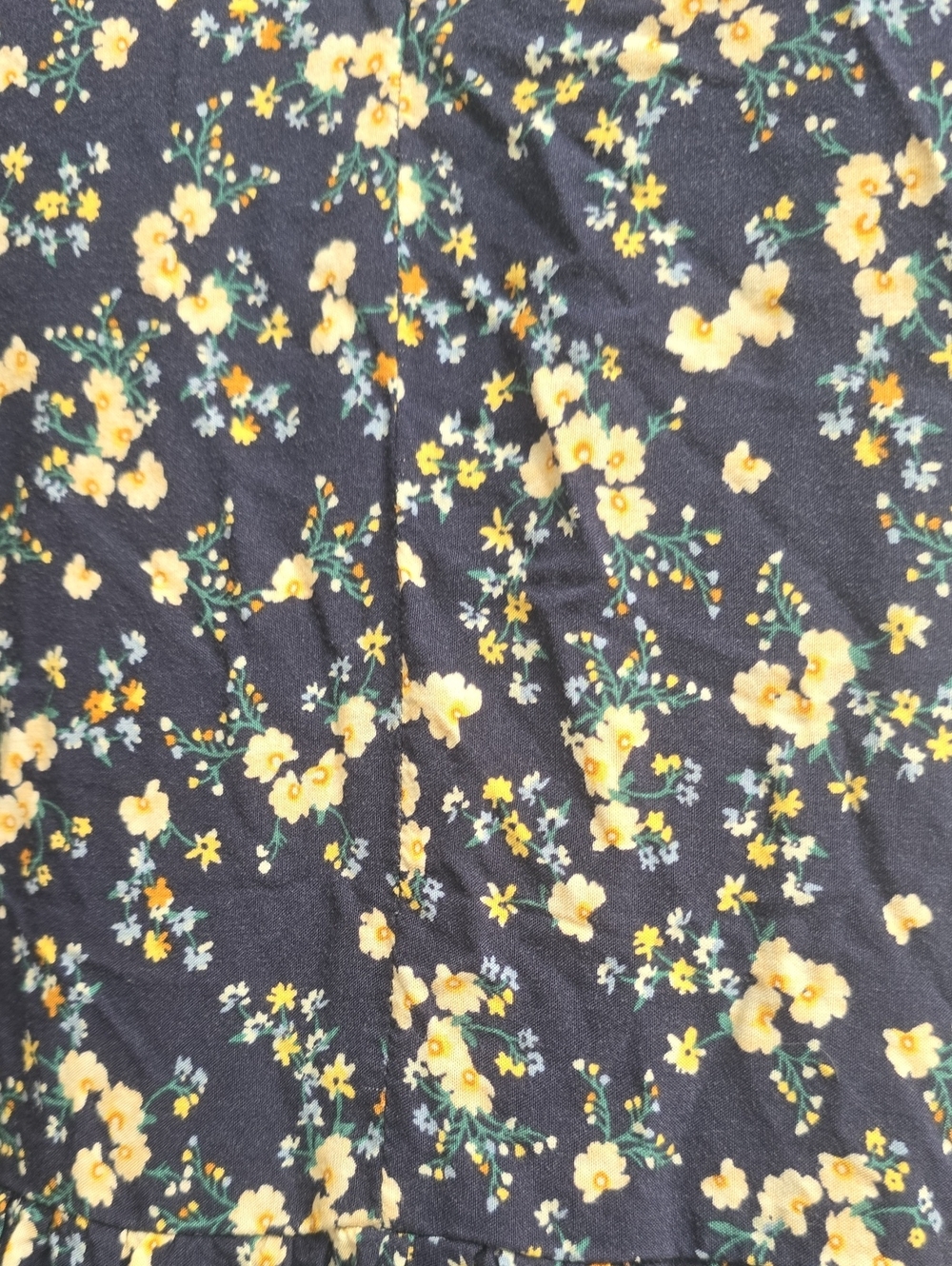 Old Navy Navy Floral Tiered Maxi Dress Size Large - Picture 3 of 4